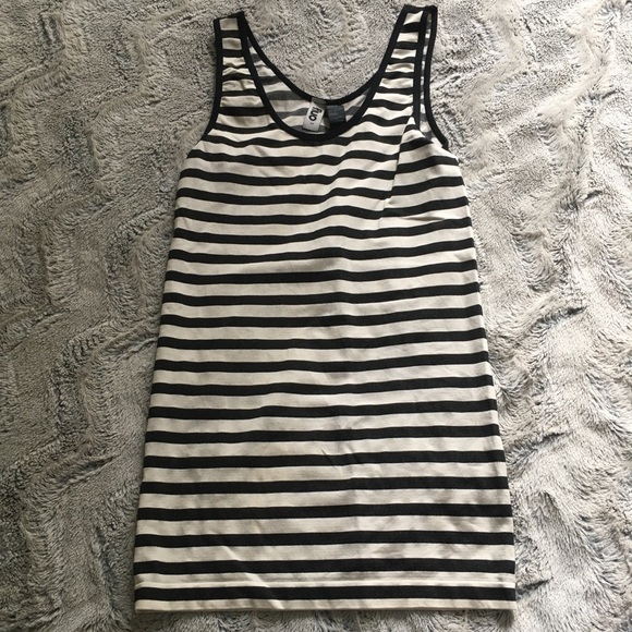 Fluo striped tank size small